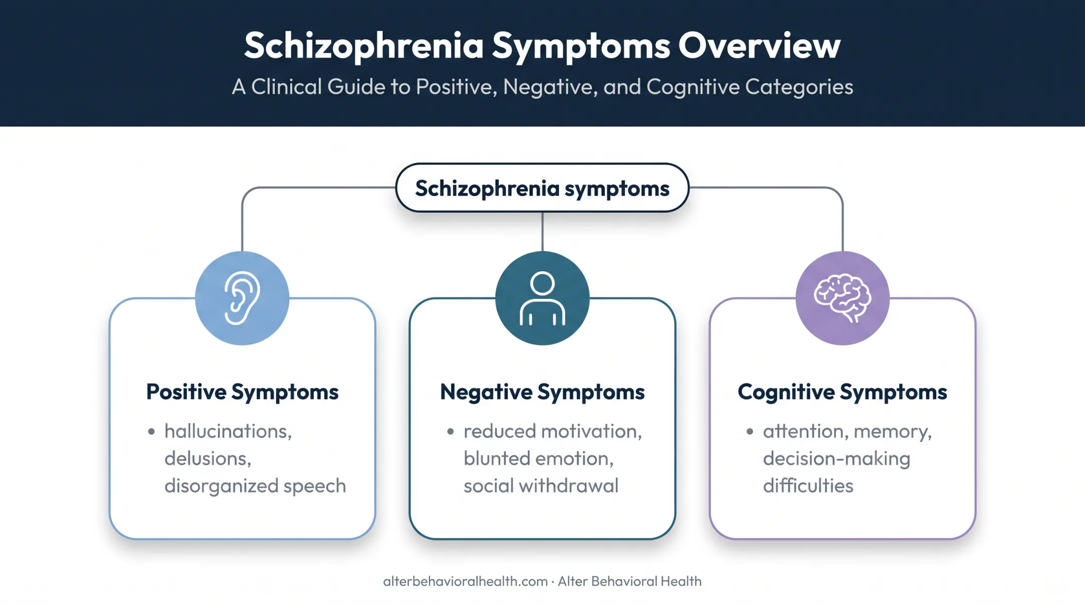 Three schizophrenia symptom categories and everyday functional effects