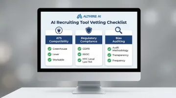 AI recruiting tool vendor vetting checklist covering ATS compliance and bias auditing criteria
