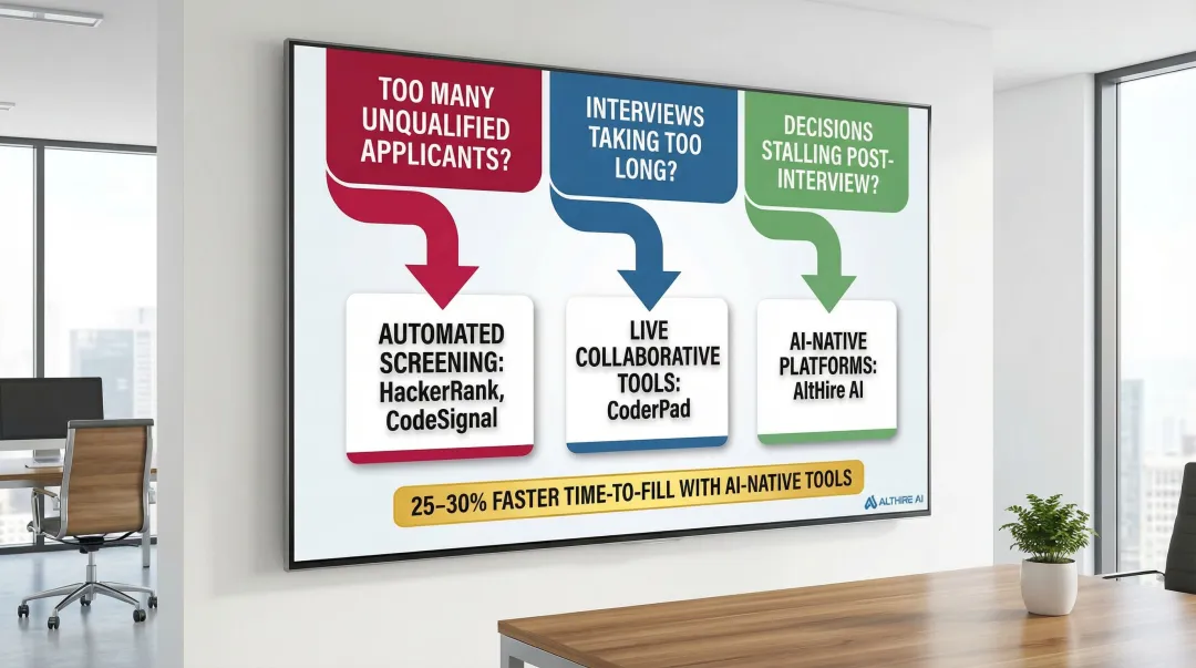 Coding interview platform selection framework matching hiring bottleneck to tool type