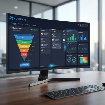 AI-powered ATS and CRM dashboard for executive search recruitment