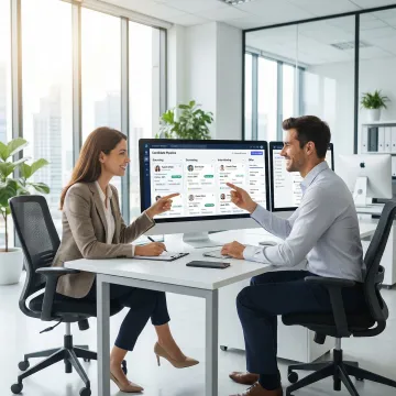 Step-by-step AI tech hiring workflow displayed on a recruiter's screen