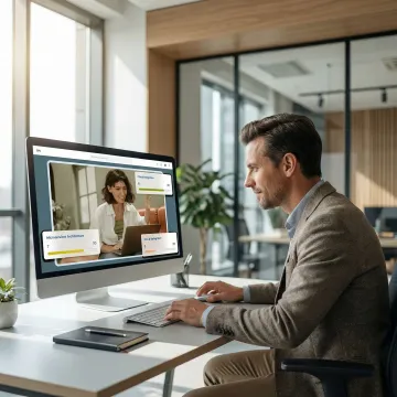 Recruiter reviewing a detailed AI-generated coding assessment report on a dashboard