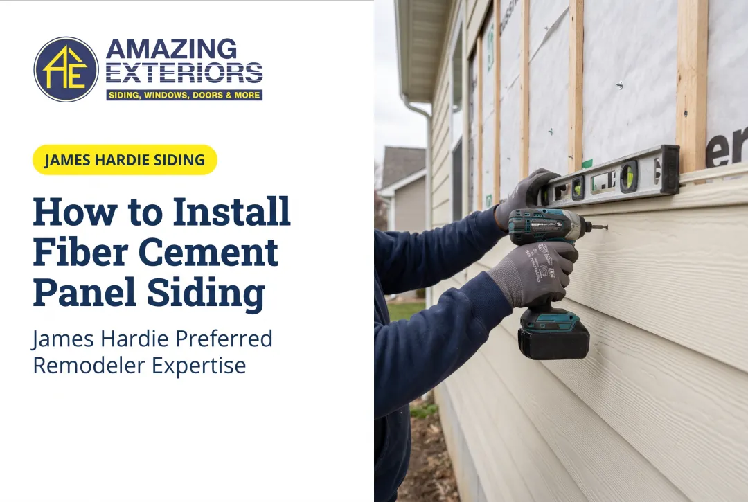 How to Install Fiber Cement Panel Siding