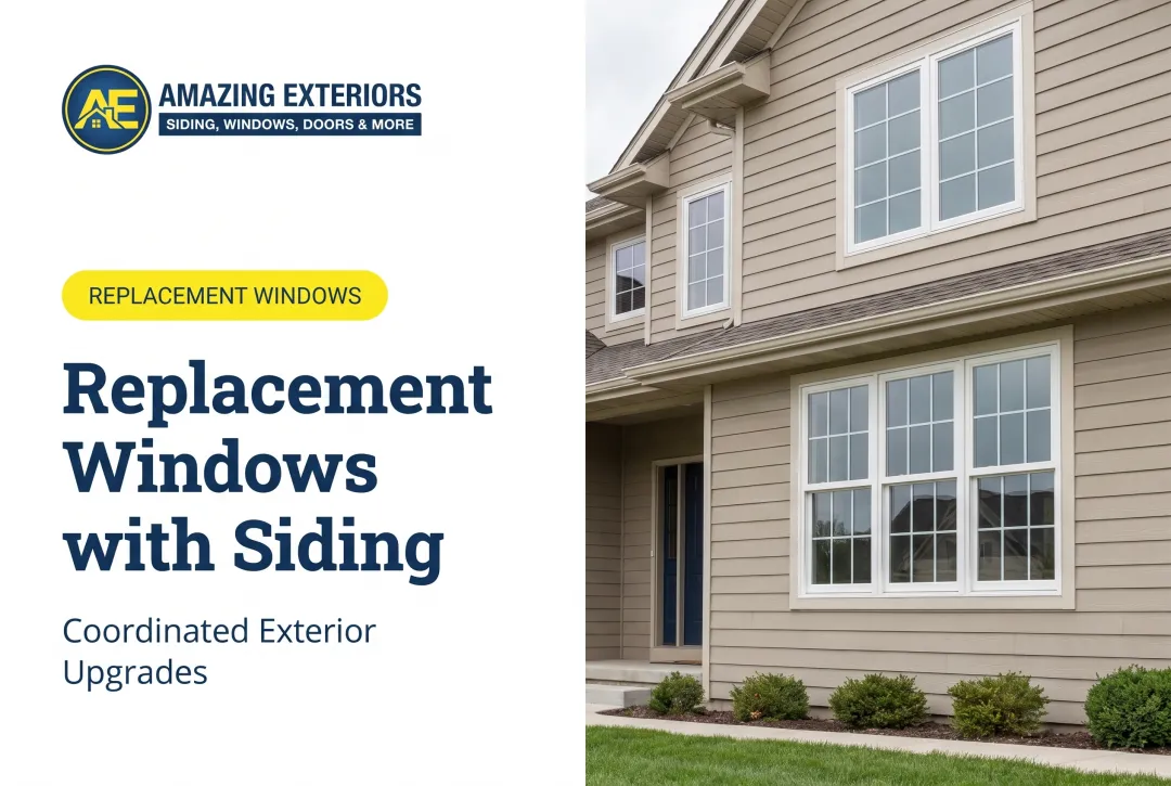 Replacement Windows with Siding