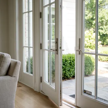 French Doors with Glass and Grilles
