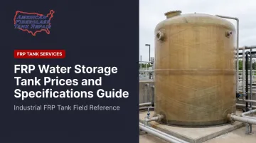 FRP Water Storage Tank Prices and Specifications Guide