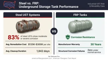 Steel versus FRP tank corrosion failure rates and EPA remediation cost comparison
