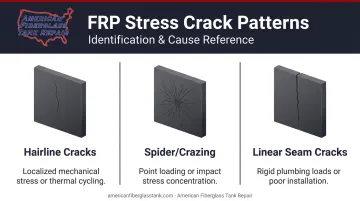 Three FRP tank stress crack patterns causes and visual identification guide