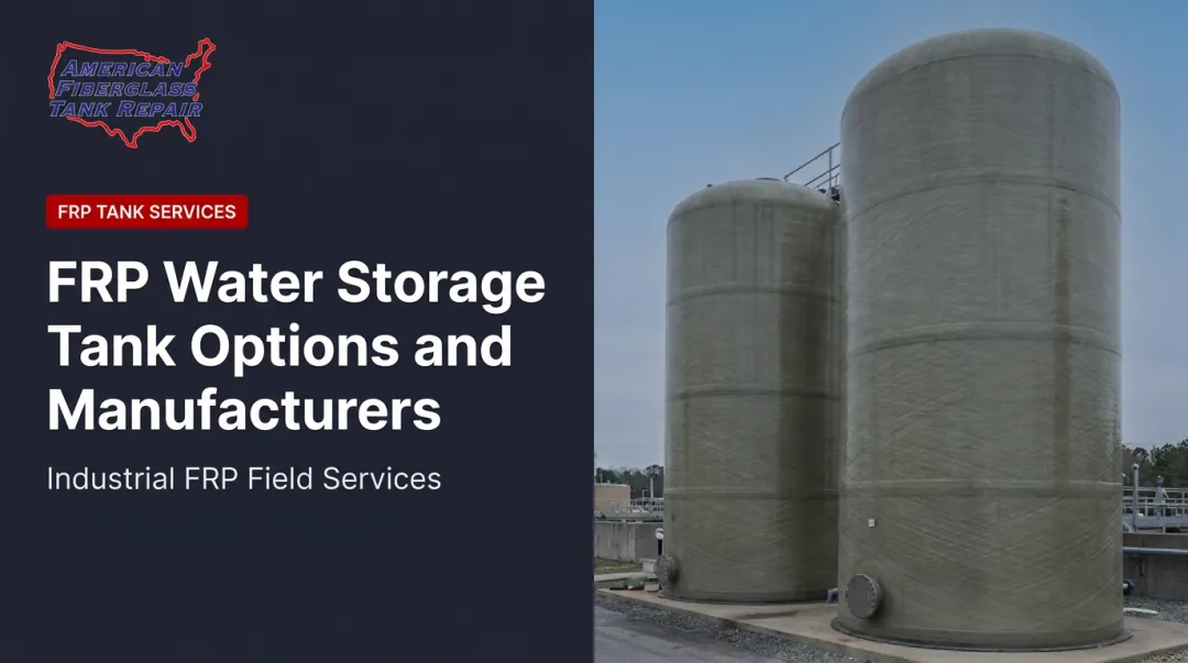 FRP Water Storage Tank Options and Manufacturers