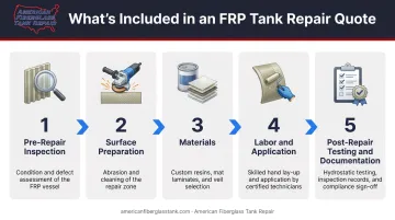 Five components of a professional FRP tank repair quote process breakdown