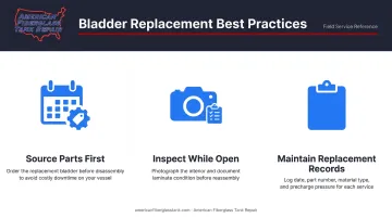 Three pro tips for fiberglass pressure tank bladder replacement and maintenance