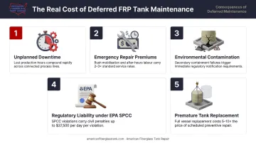 Five financial and regulatory consequences of ignoring FRP tank failure risks