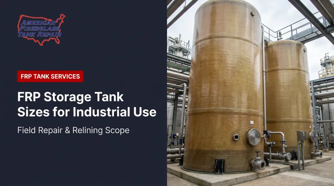 FRP Storage Tank Sizes for Industrial Use