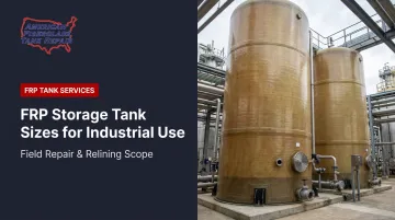 FRP Storage Tank Sizes for Industrial Use