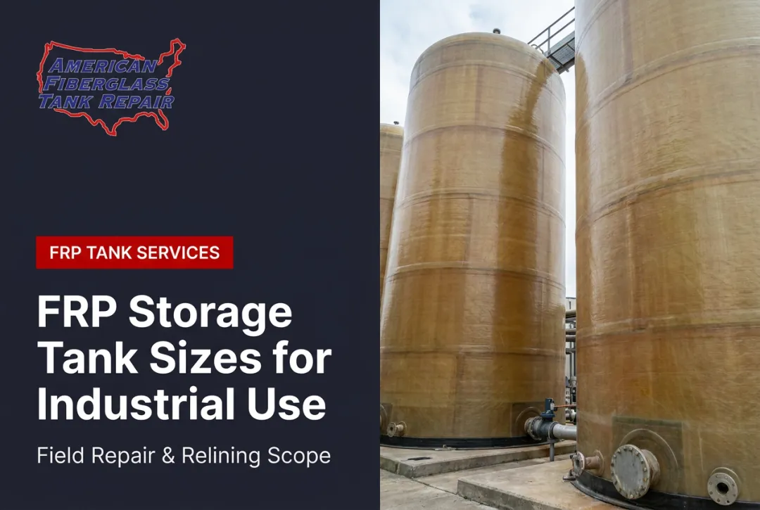FRP Storage Tank Sizes for Industrial Use
