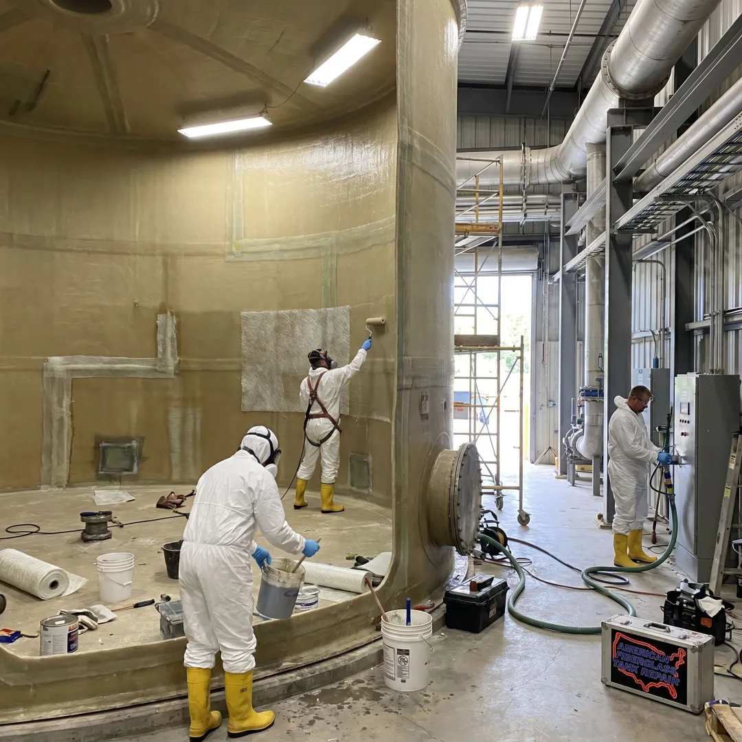Wastewater Treatment FRP Tank Repair