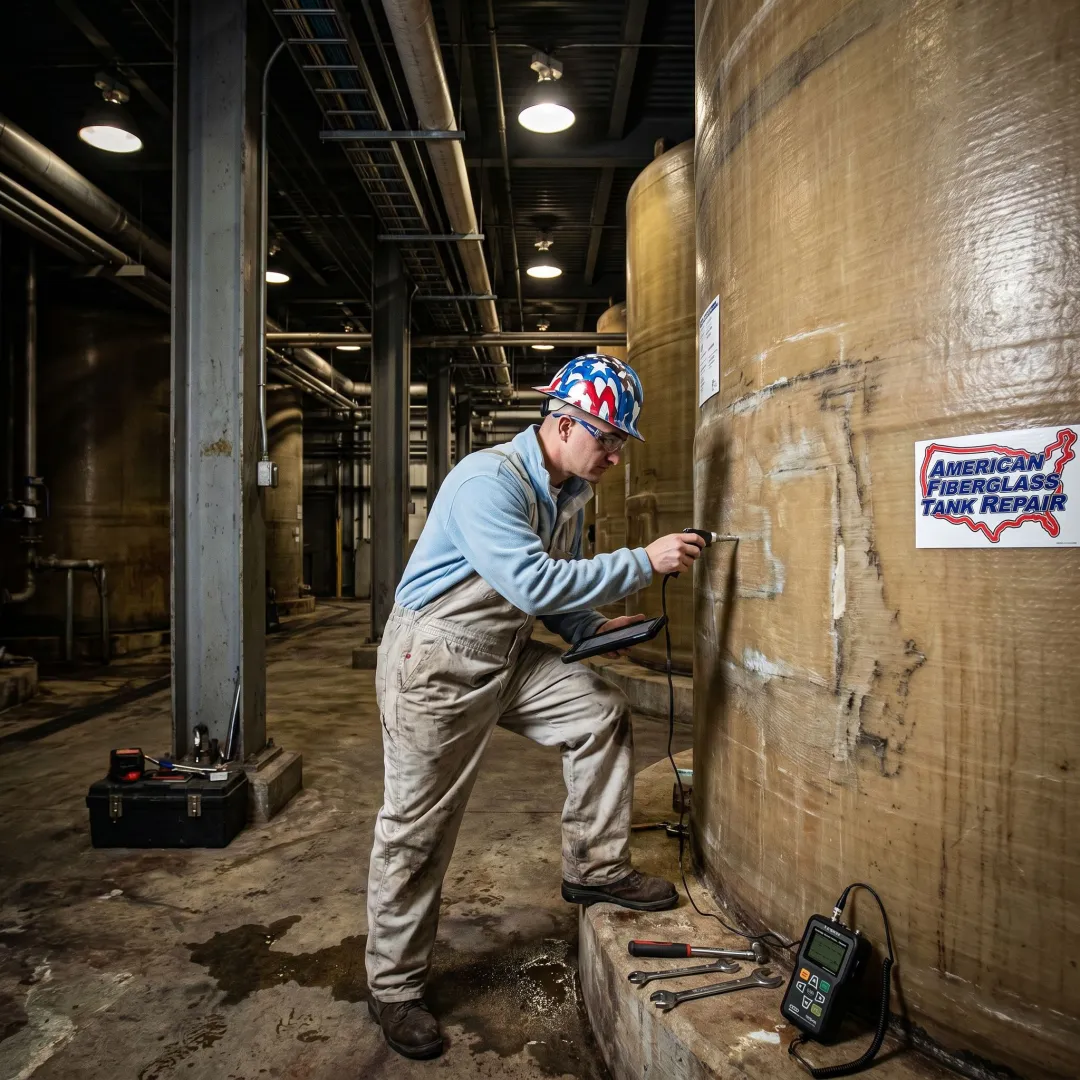 Chemical Plant FRP Tank Repair
