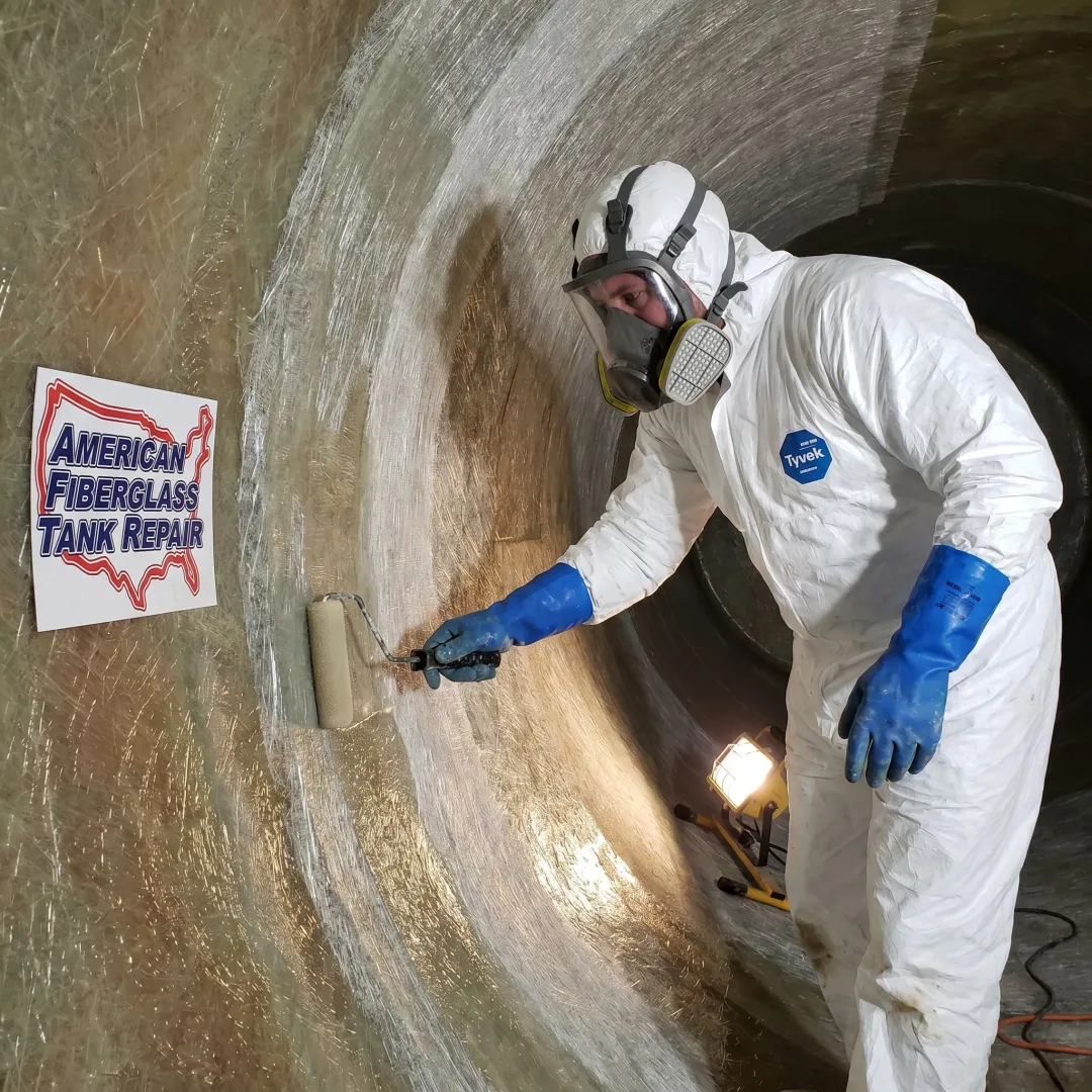FRP Tank Recoating / Corrosion Barrier Restoration