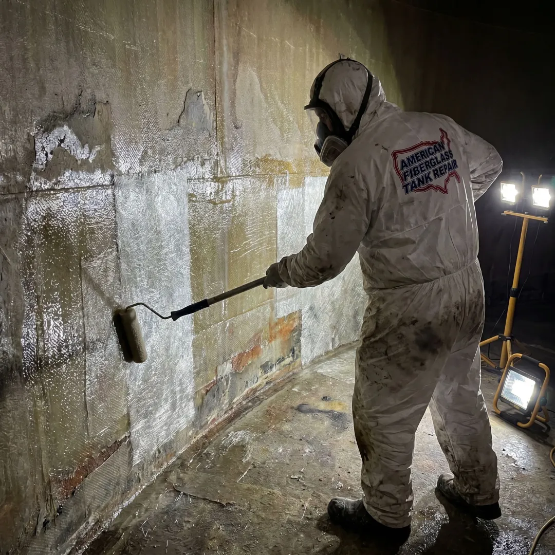 Fuel & Oil Storage FRP Tank Repair