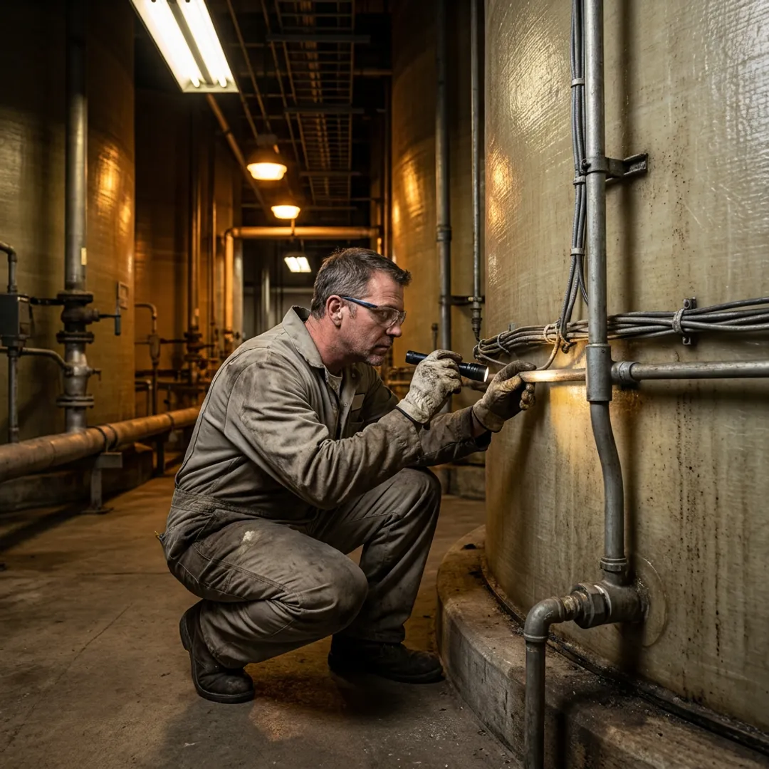 Interstitial Fiberglass Tank Leak Detection Sensors