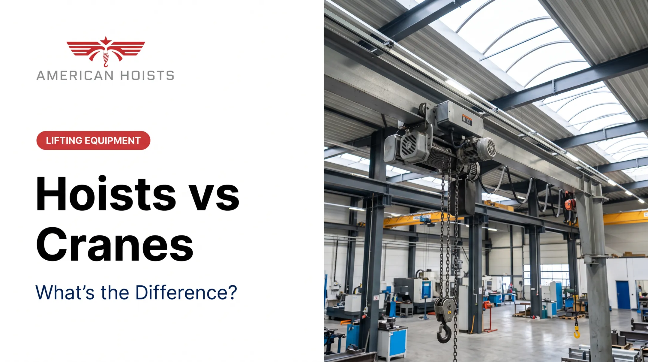 Hoists vs Cranes: What's the Difference?