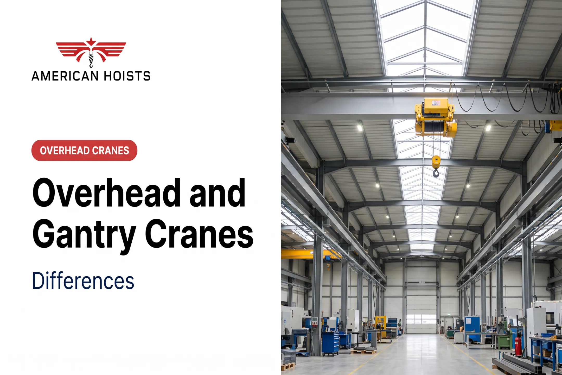 Overhead and Gantry Cranes: Differences
