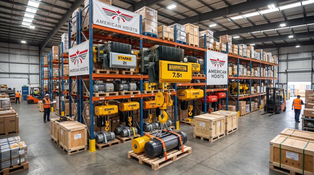 American Hoists electric chain and wire rope hoist product lineup