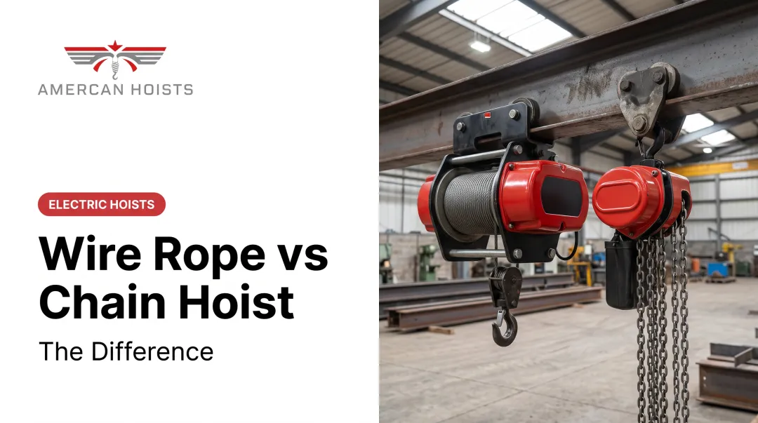 Wire Rope vs Chain Hoist: The Difference