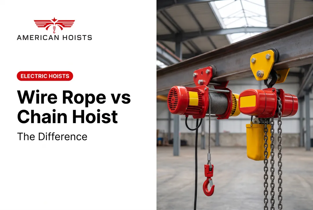 Wire Rope vs Chain Hoist: The Difference