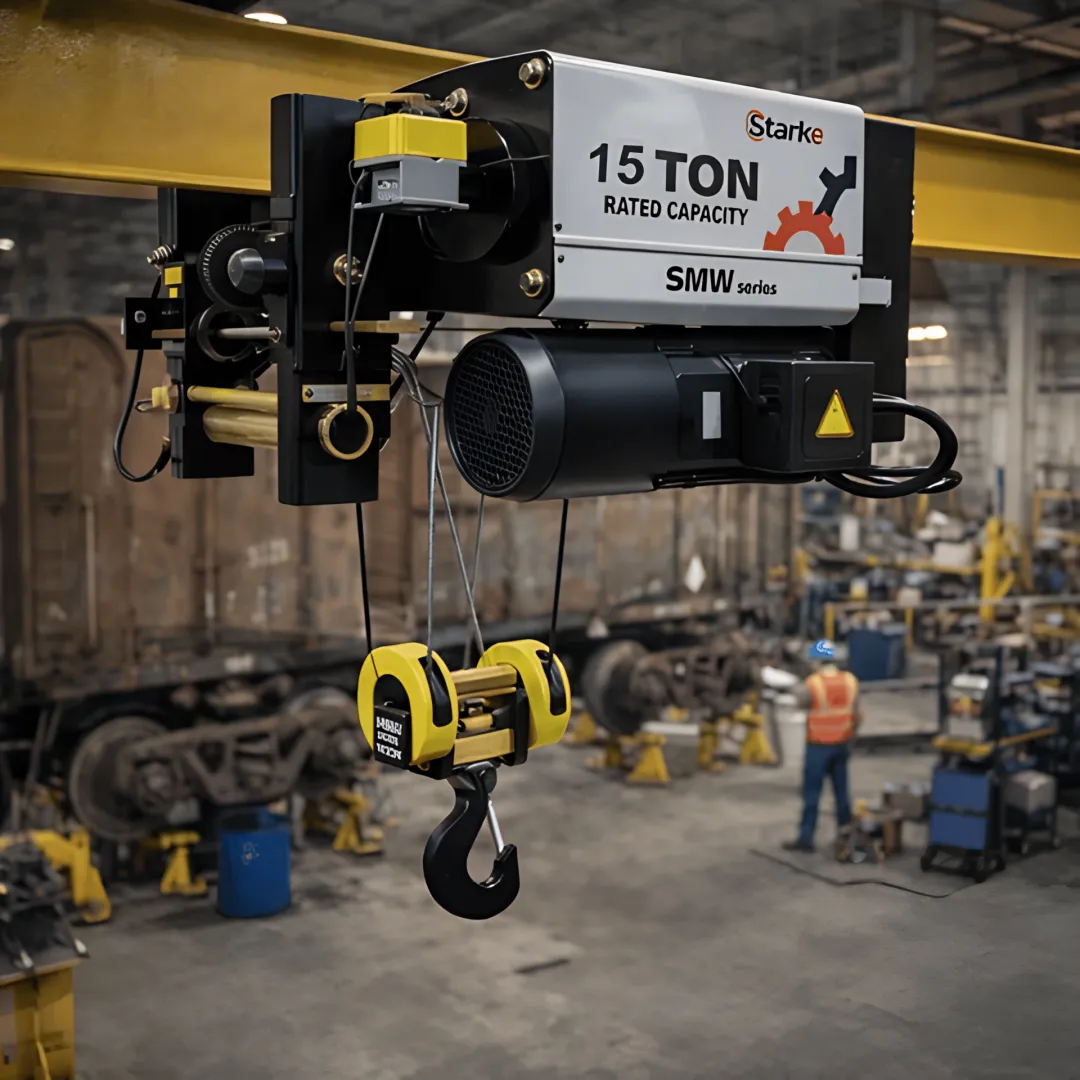 Hoist Installing Heavy Machinery