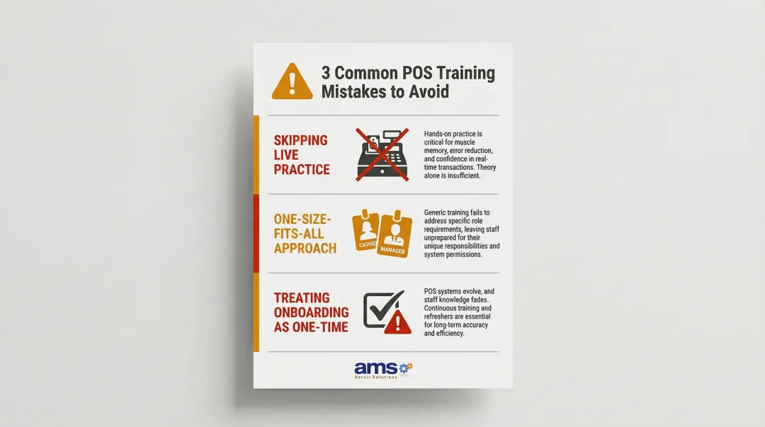 Three common POS training mistakes specialty retailers must avoid infographic