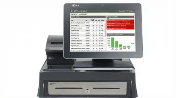 NCR Voyix Counterpoint POS system interface displaying pet store inventory tracking dashboard