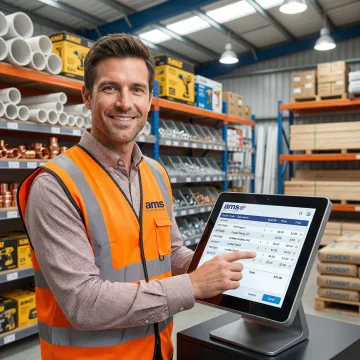 Building materials retailer using a POS system to manage contractor orders