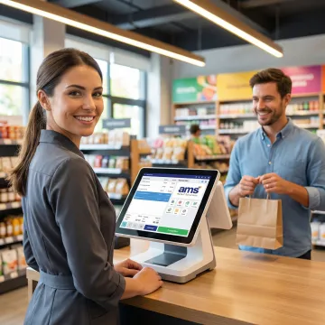 Retail POS system in use at a Delray Beach specialty store