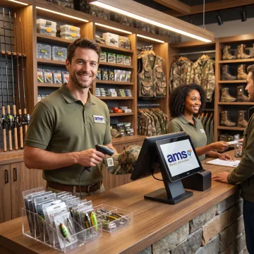 POS system for a hunting and fishing retail store