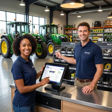 Farm dealership inventory software in use