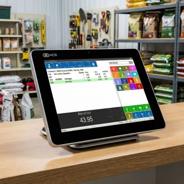 NCR Counterpoint mobile POS software interface on tablet
