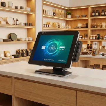 Secure POS platform with CPQ integration and payment processing at a specialty retail store