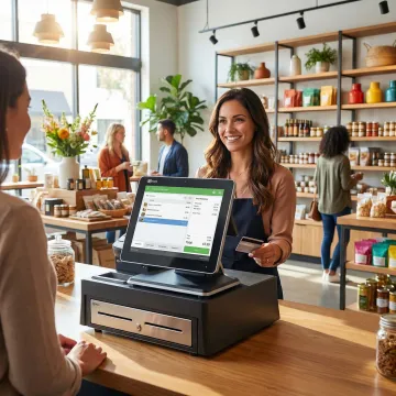 Retail point of sale system in a Los Angeles specialty store