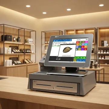 NCR Counterpoint POS software dashboard on a retail store computer screen