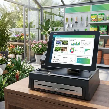 Retail management software dashboard for greenhouse business