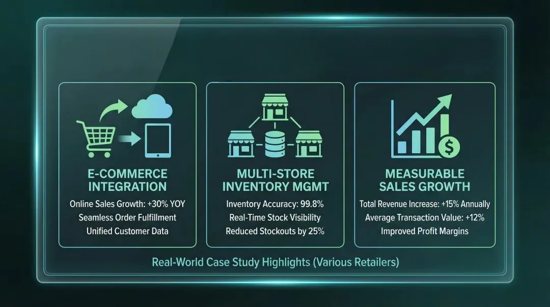 Liquor retailer eCommerce and in-store inventory sync results using NCR Voyix Counterpoint platform