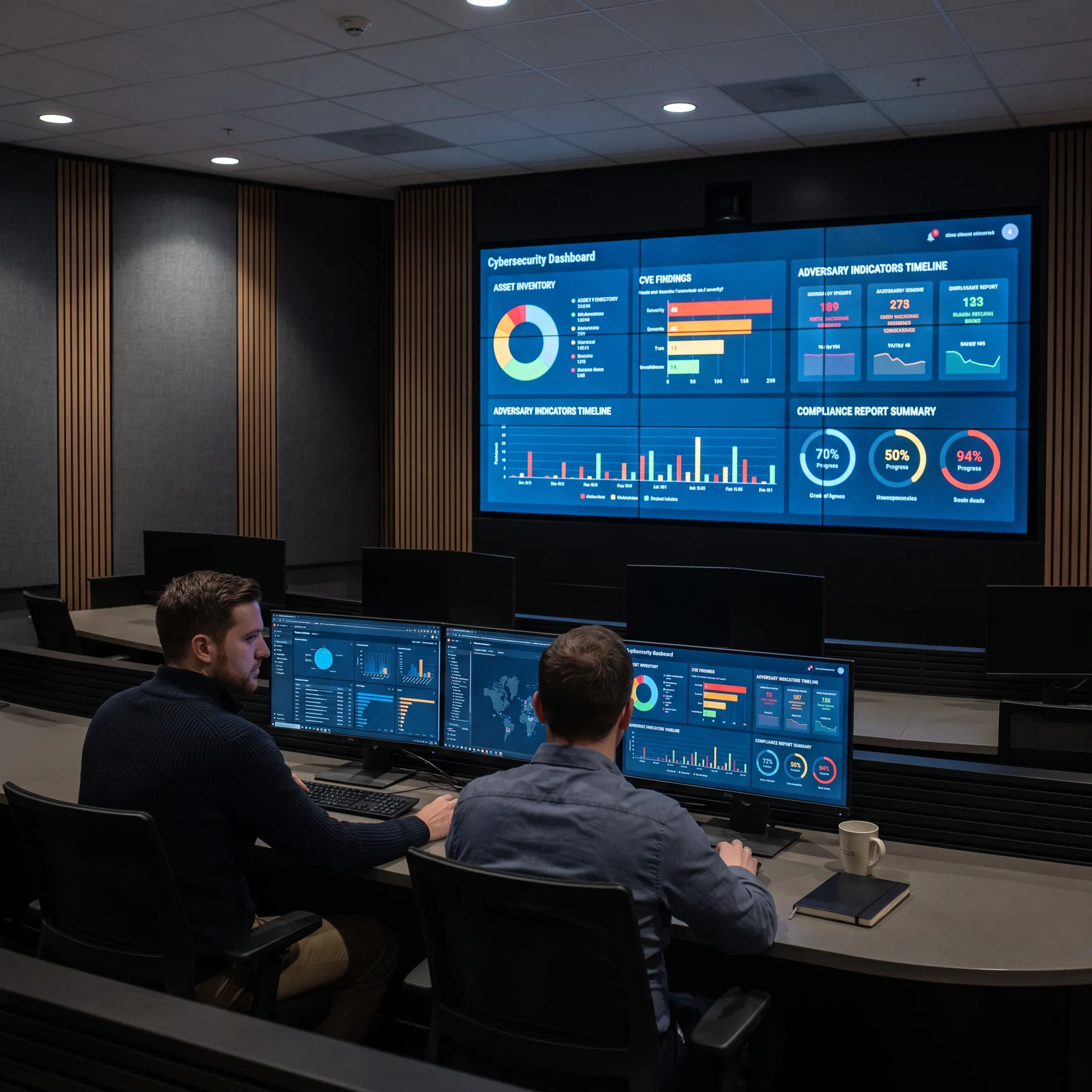 Unified enterprise cybersecurity platform displaying vulnerability and risk intelligence