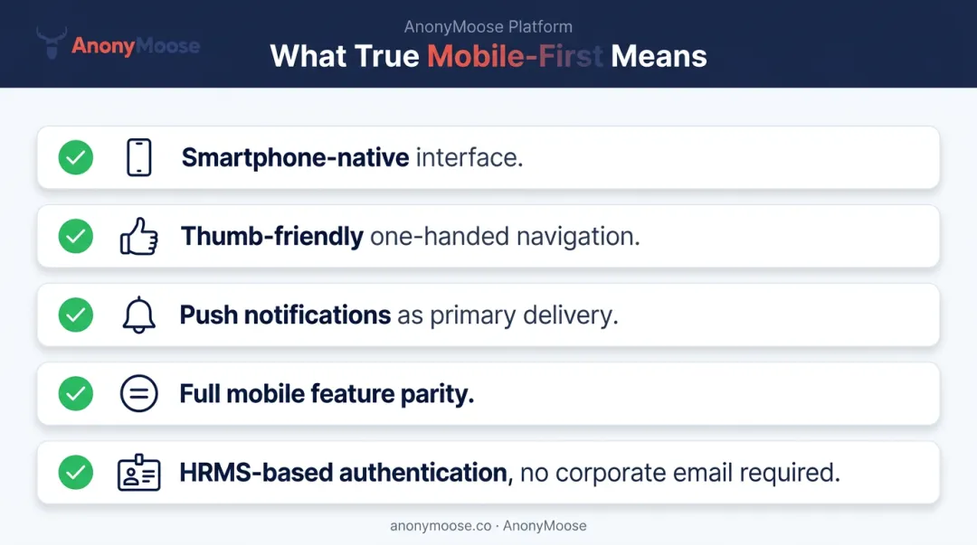 Five mobile-first communication platform requirements for deskless frontline workers