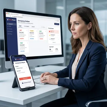 Secure employee hotline case management workflow