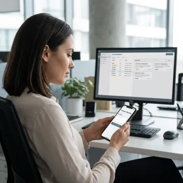 Employee using an anonymous emergency hotline app