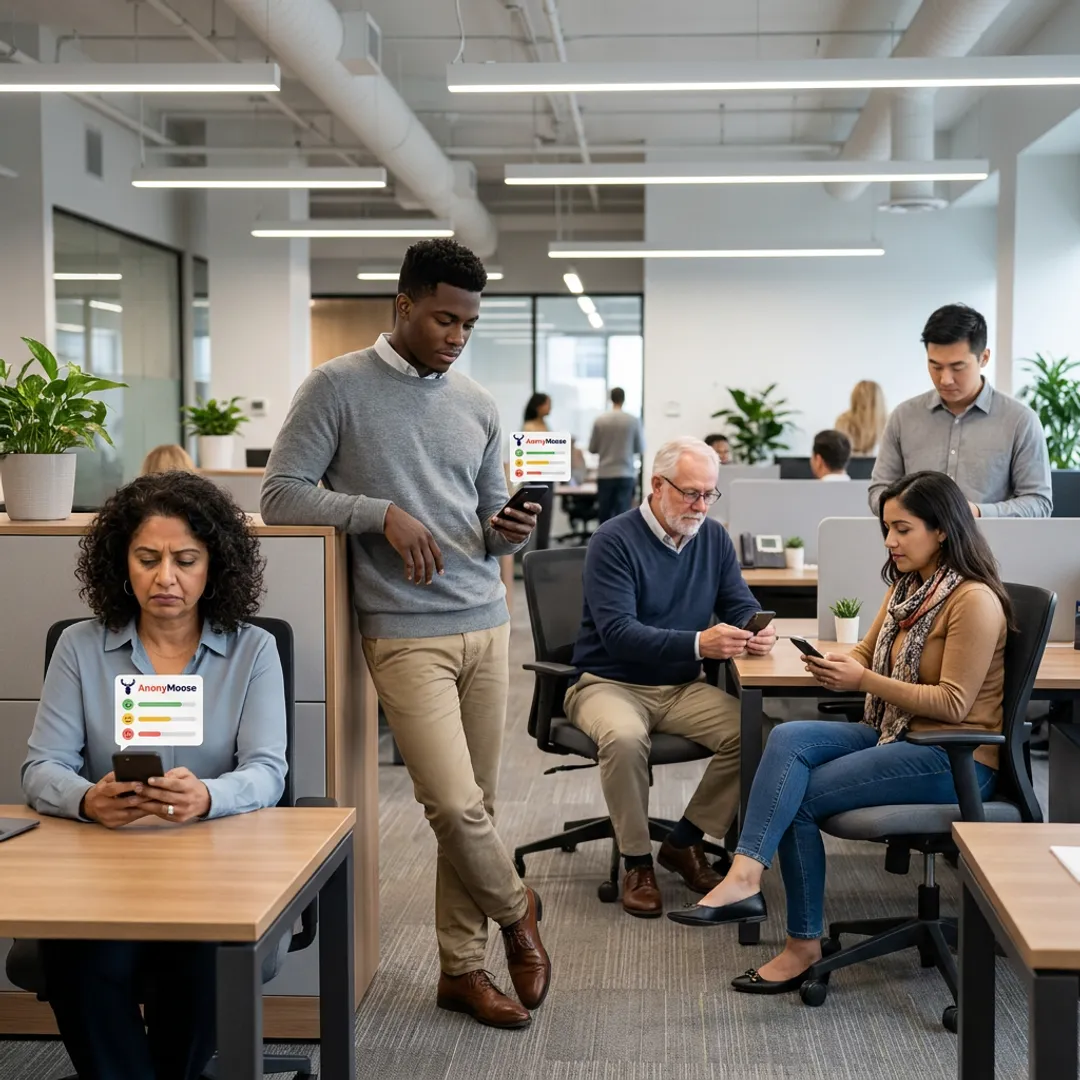 Employees completing anonymous diversity and inclusion pulse survey