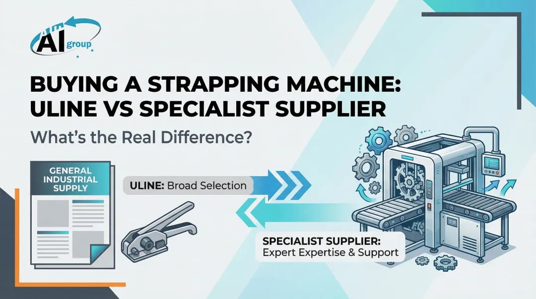 Buying a Strapping Machine from Uline vs a Specialist Supplier: What's the Real Difference?