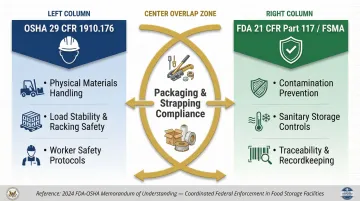 OSHA and FDA dual regulatory jurisdiction over food warehouse strapping compliance