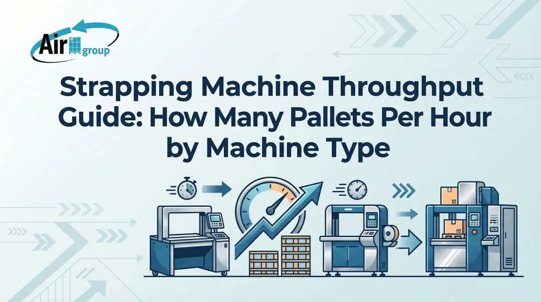 Strapping Machine Throughput Guide: How Many Pallets Per Hour by Machine Type